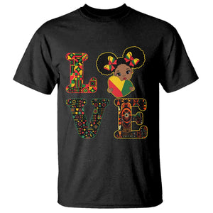 I Am Black Child Cute Girl T Shirt LOVE Black History Month Strong African Pride