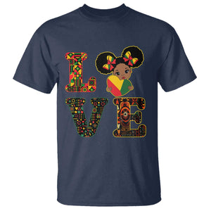 I Am Black Child Cute Girl T Shirt LOVE Black History Month Strong African Pride
