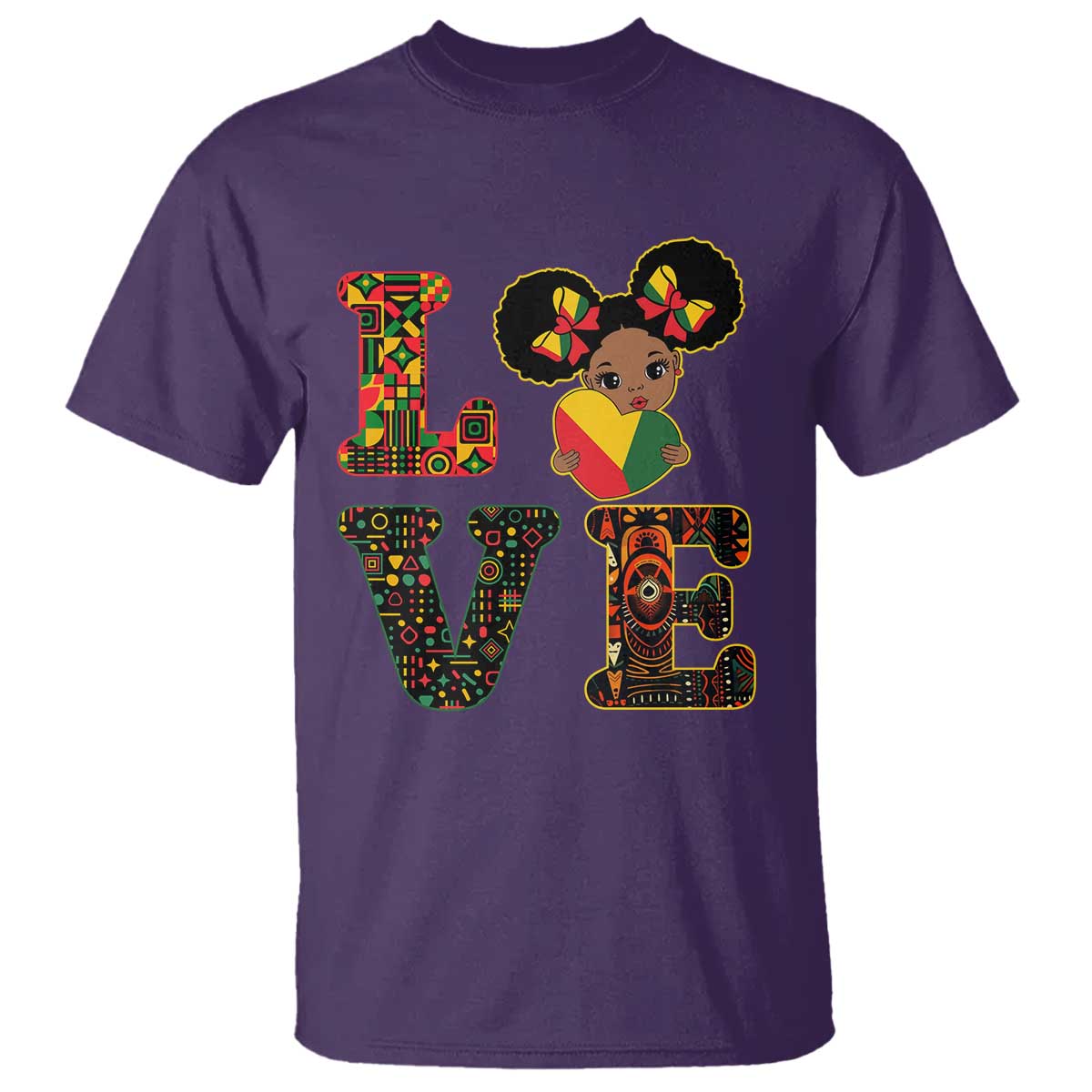 I Am Black Child Cute Girl T Shirt LOVE Black History Month Strong African Pride