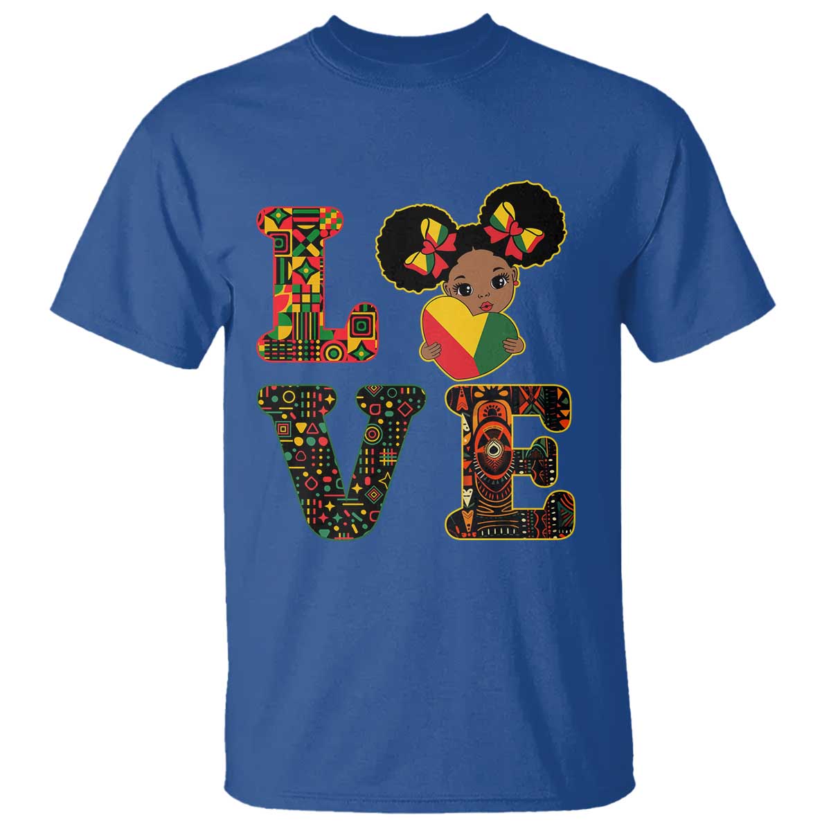 I Am Black Child Cute Girl T Shirt LOVE Black History Month Strong African Pride