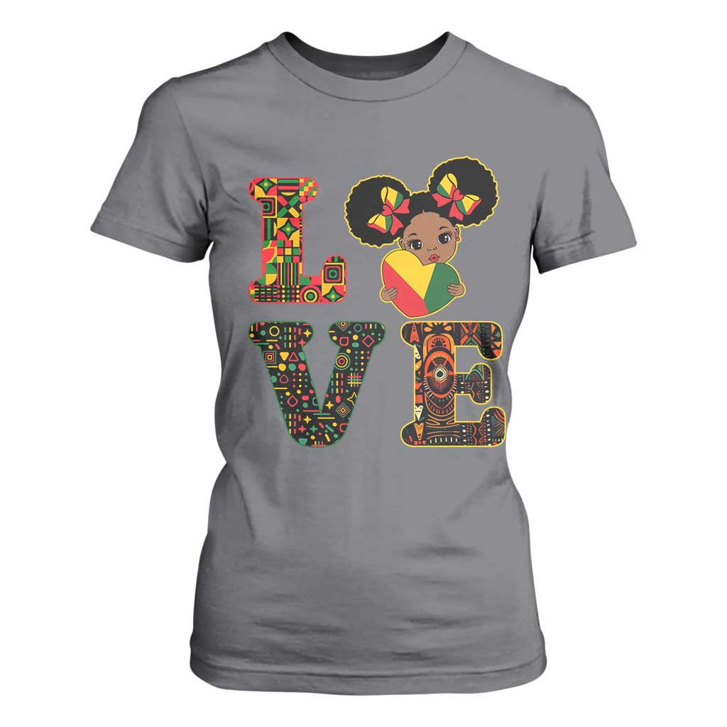 I Am Black Child Cute Girl T Shirt For Women LOVE Black History Month Strong African Pride