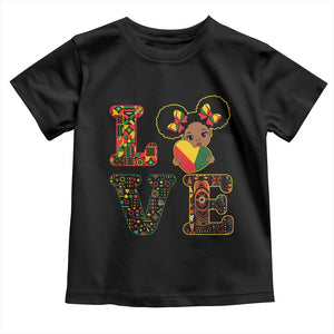 I Am Black Child Cute Girl Toddler T Shirt LOVE Black History Month Strong African Pride