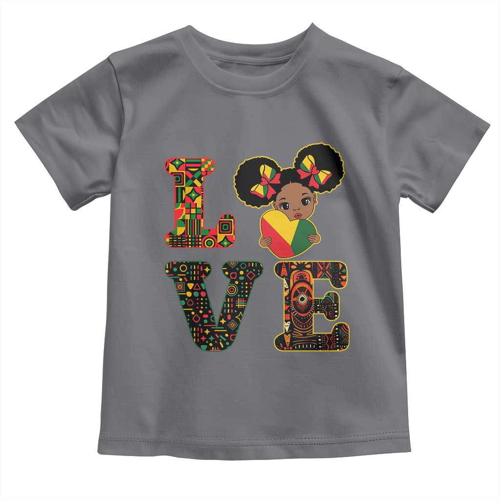 I Am Black Child Cute Girl Toddler T Shirt LOVE Black History Month Strong African Pride