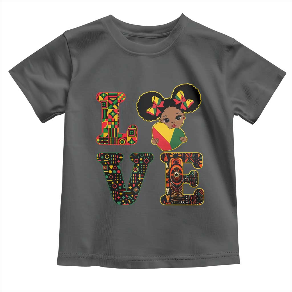 I Am Black Child Cute Girl Toddler T Shirt LOVE Black History Month Strong African Pride