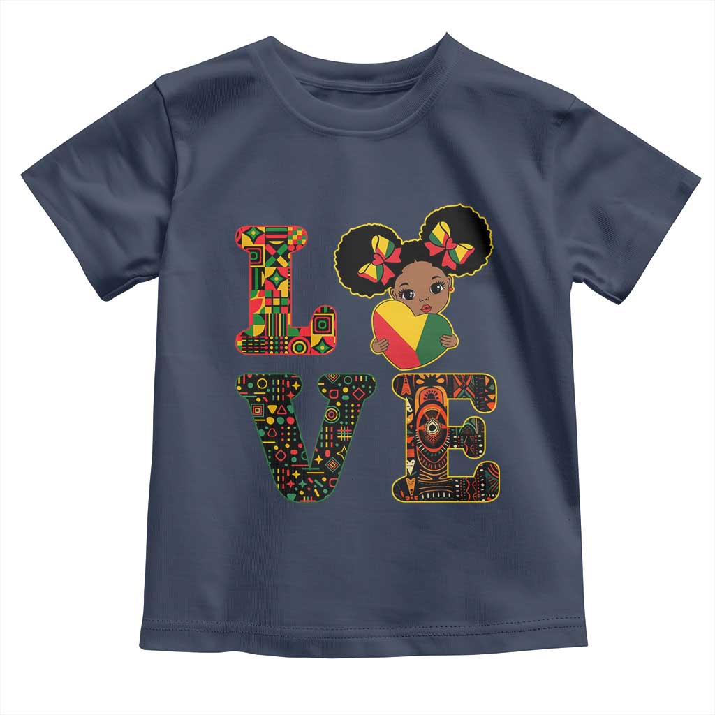 I Am Black Child Cute Girl Toddler T Shirt LOVE Black History Month Strong African Pride