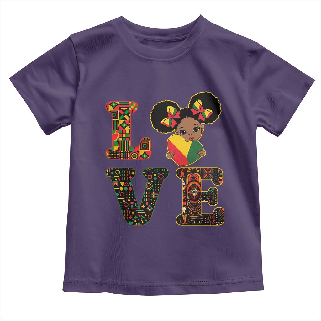 I Am Black Child Cute Girl Toddler T Shirt LOVE Black History Month Strong African Pride