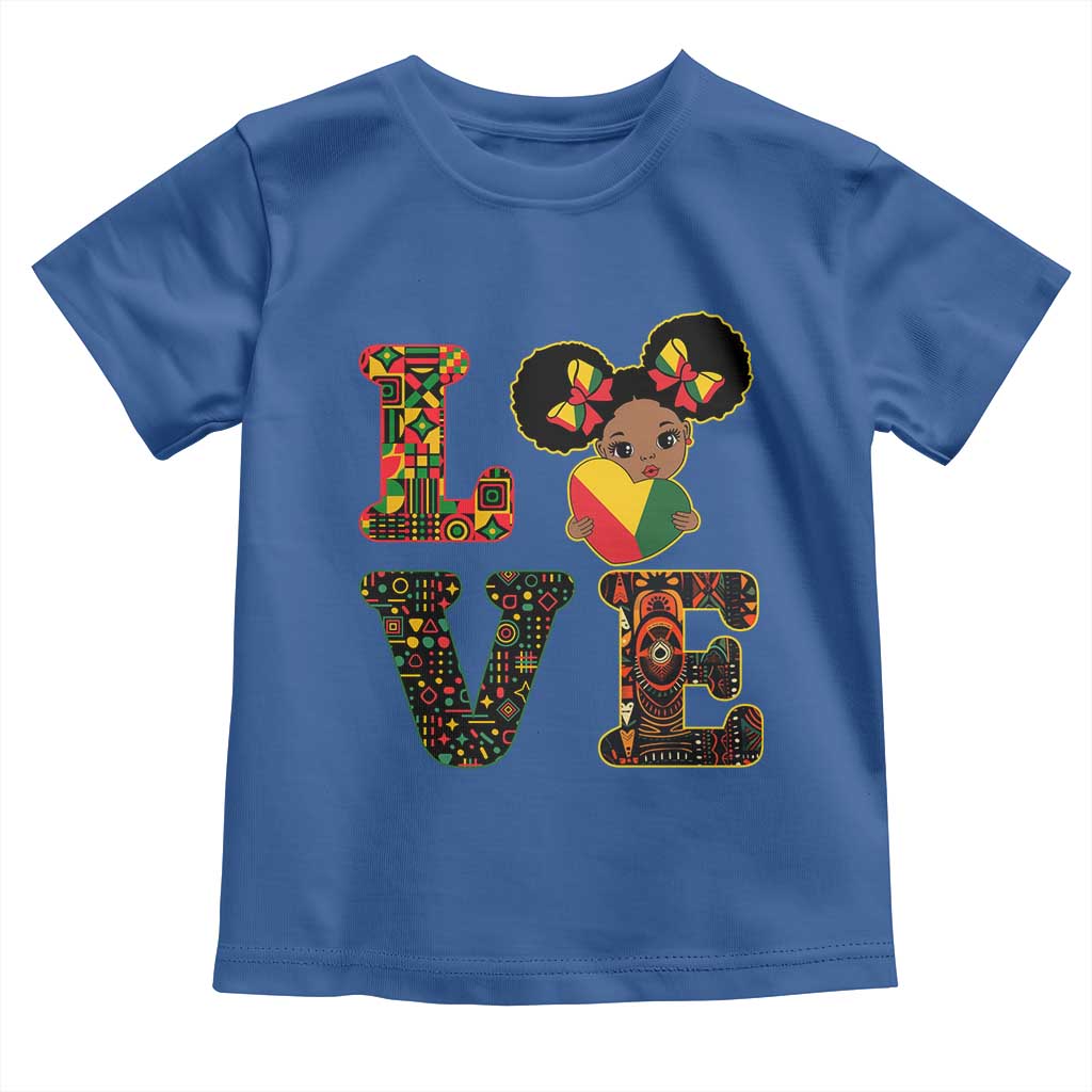 I Am Black Child Cute Girl Toddler T Shirt LOVE Black History Month Strong African Pride
