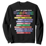 What We Learn From Black History Sweatshirt Black Excellence African Roots Pride TS02