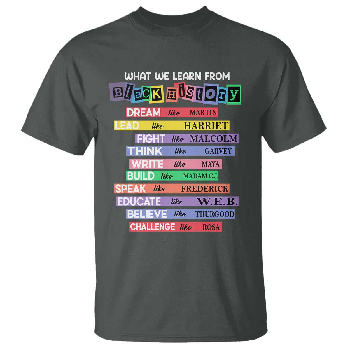 What We Learn From Black History T Shirt Black Excellence African Roots Pride TS02