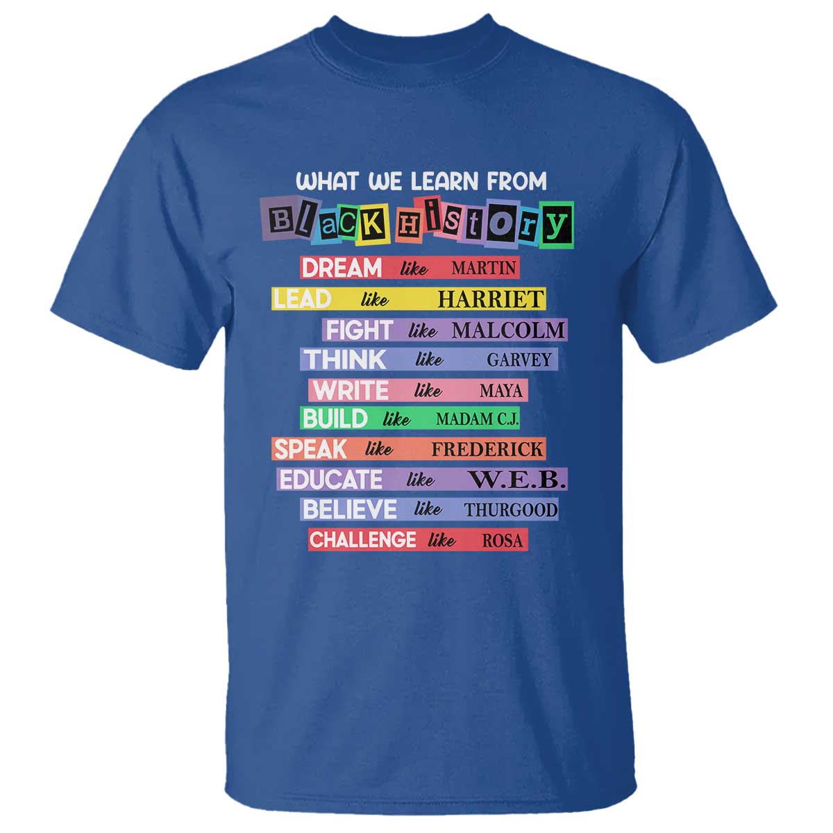 What We Learn From Black History T Shirt Black Excellence African Roots Pride TS02