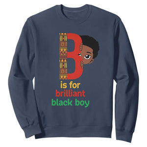 Black History Month Boy Sweatshirt B Is For Brilliant HBCU Education