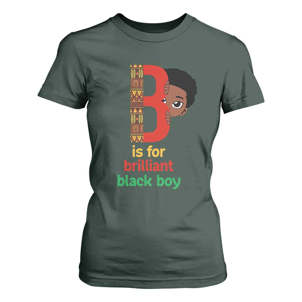 Black History Month Boy T Shirt For Women B Is For Brilliant HBCU Education