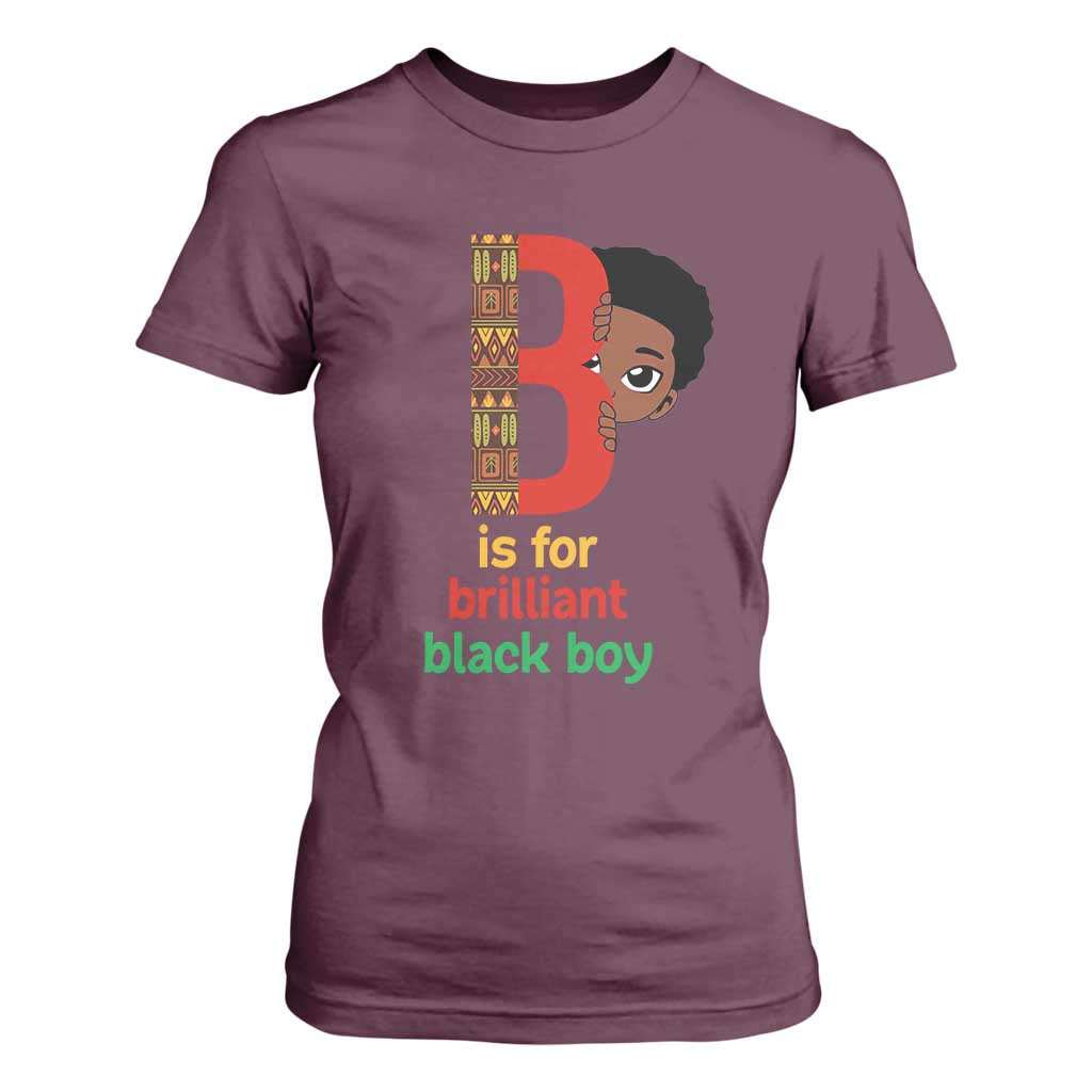 Black History Month Boy T Shirt For Women B Is For Brilliant HBCU Education