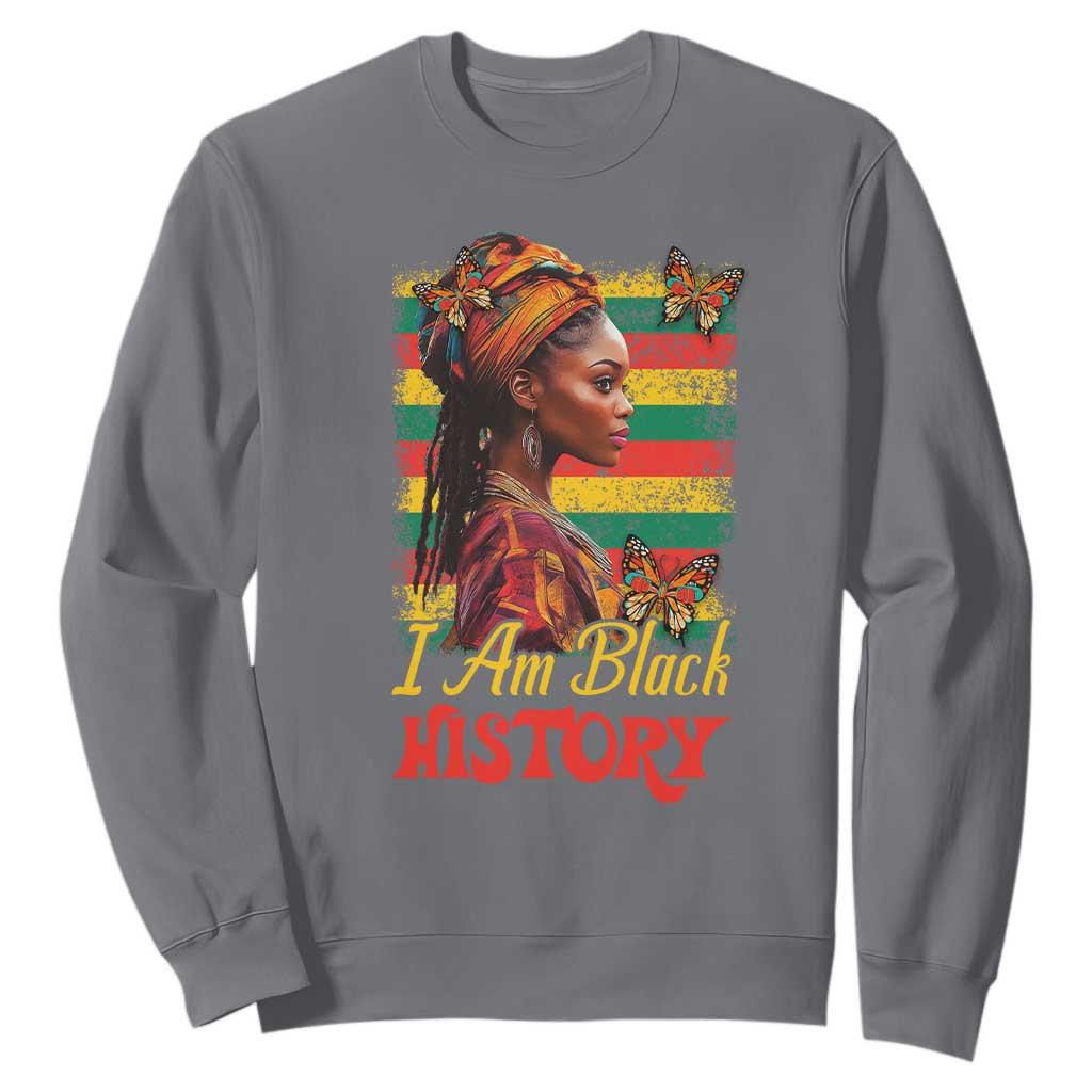 I Am Black History Sweatshirt African Pride Woman