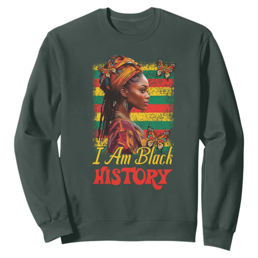 I Am Black History Sweatshirt African Pride Woman
