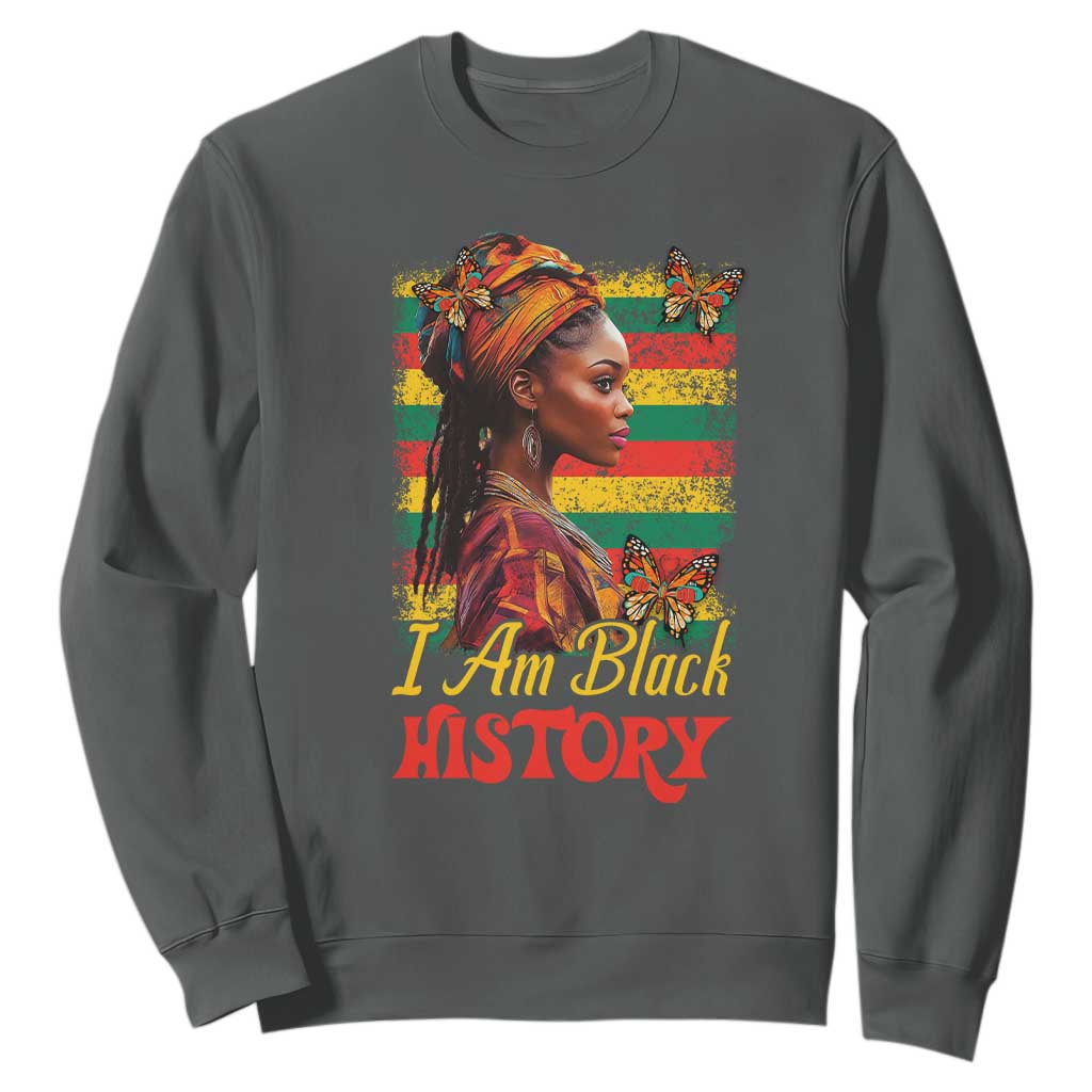 I Am Black History Sweatshirt African Pride Woman