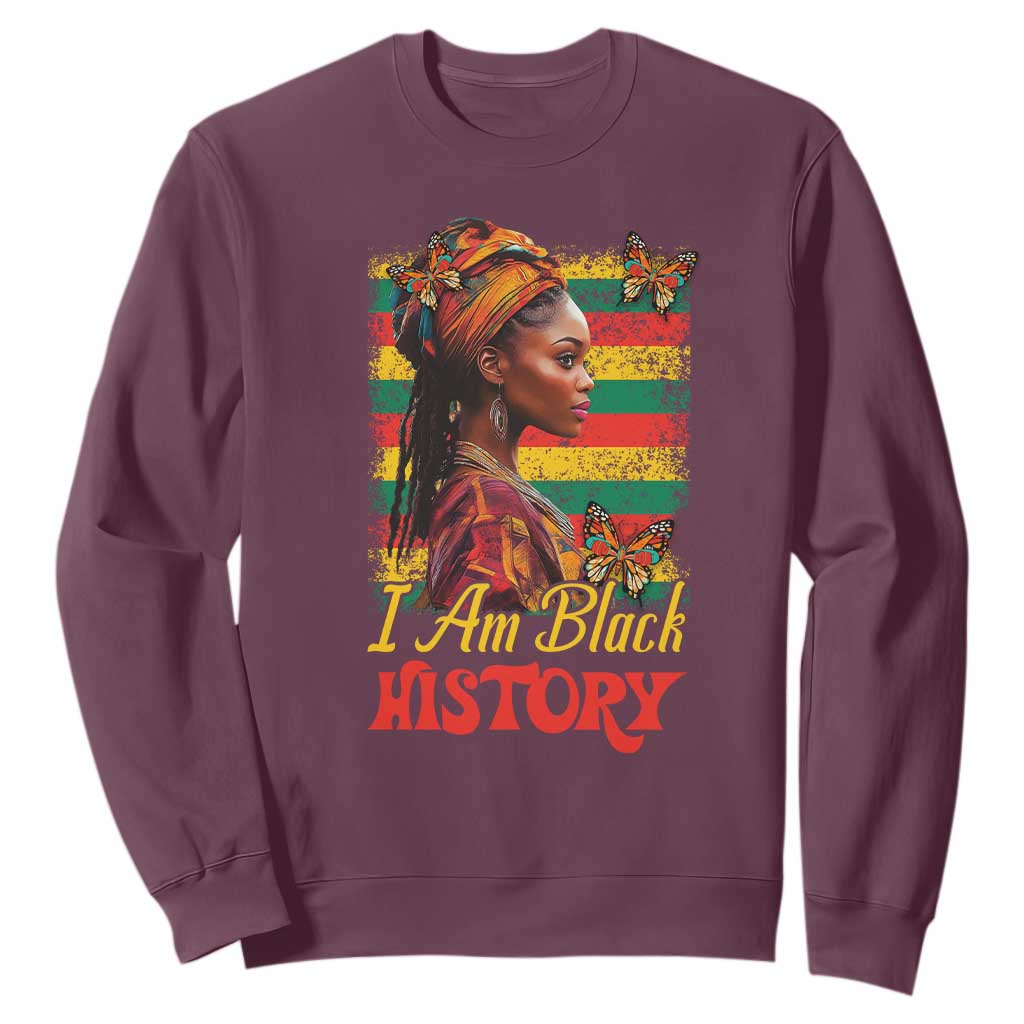 I Am Black History Sweatshirt African Pride Woman