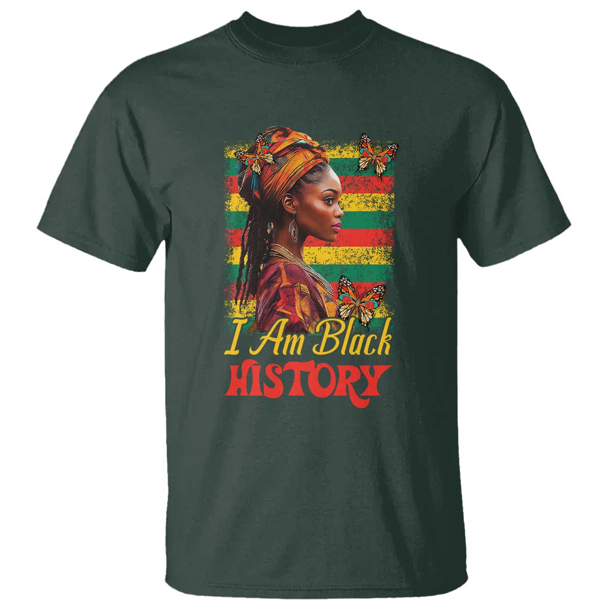 I Am Black History T Shirt African Pride Woman