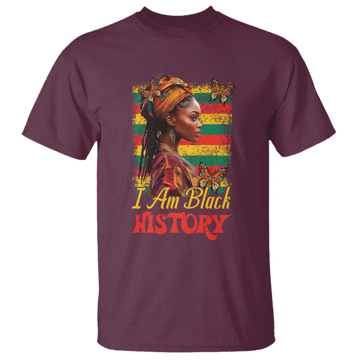 I Am Black History T Shirt African Pride Woman