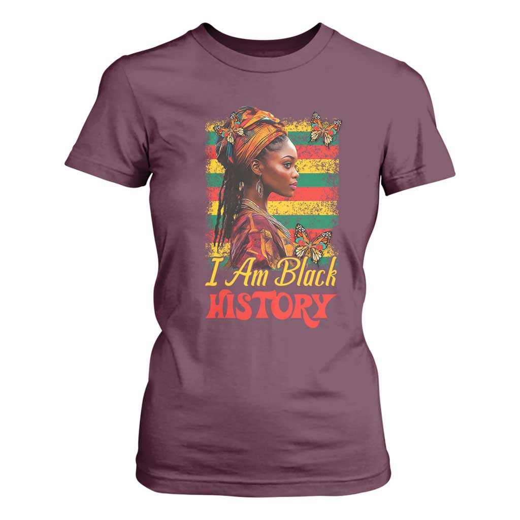 I Am Black History T Shirt For Women African Pride Woman