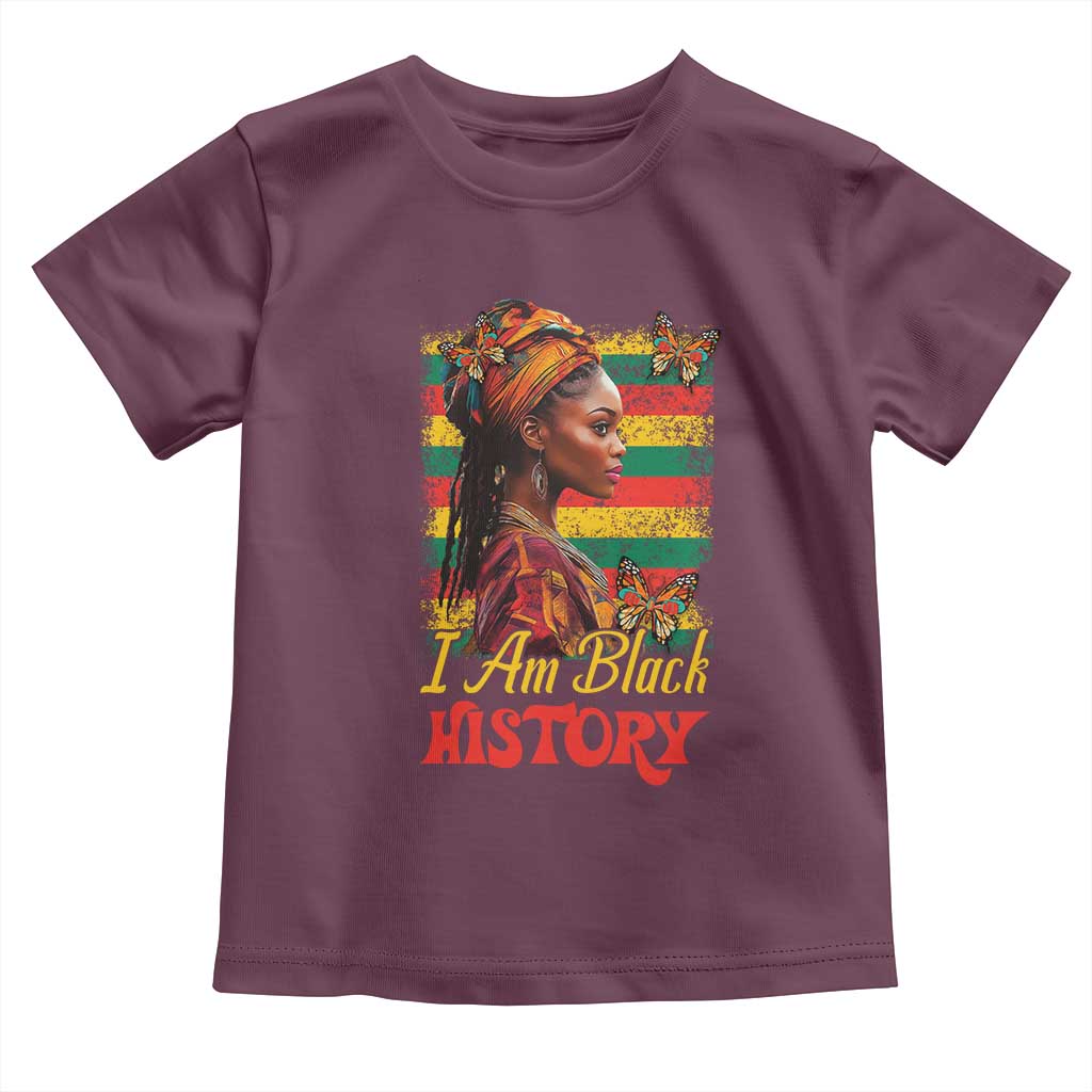 I Am Black History Toddler T Shirt African Pride Woman