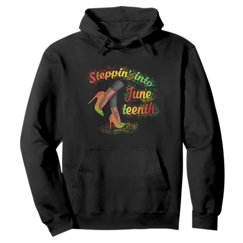 Stepping Into Juneteenth Hoodie High Heels African American Black History