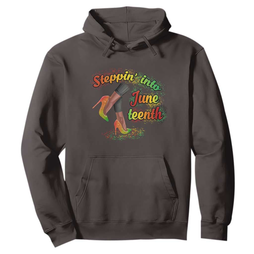 Stepping Into Juneteenth Hoodie High Heels African American Black History