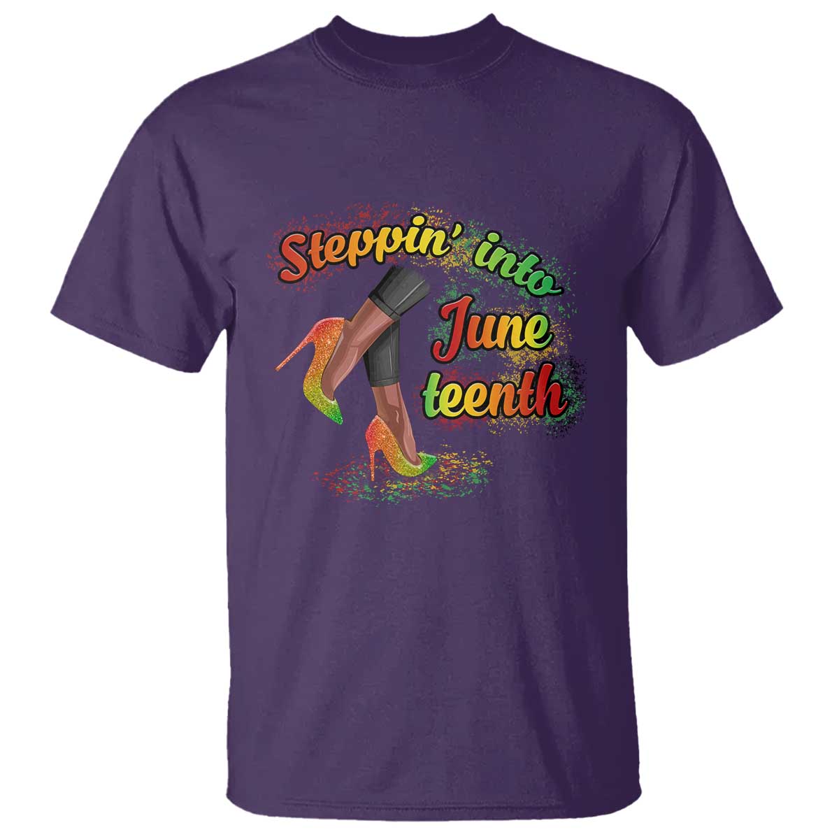 Stepping Into Juneteenth T Shirt High Heels African American Black History