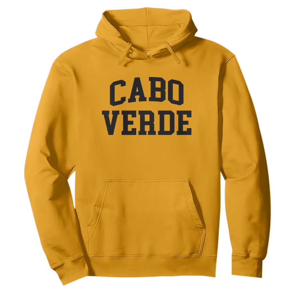 Cabo Verde Returns Home National Pride Varsity Style Hoodie Cape Verde Minimalist Text Graphic