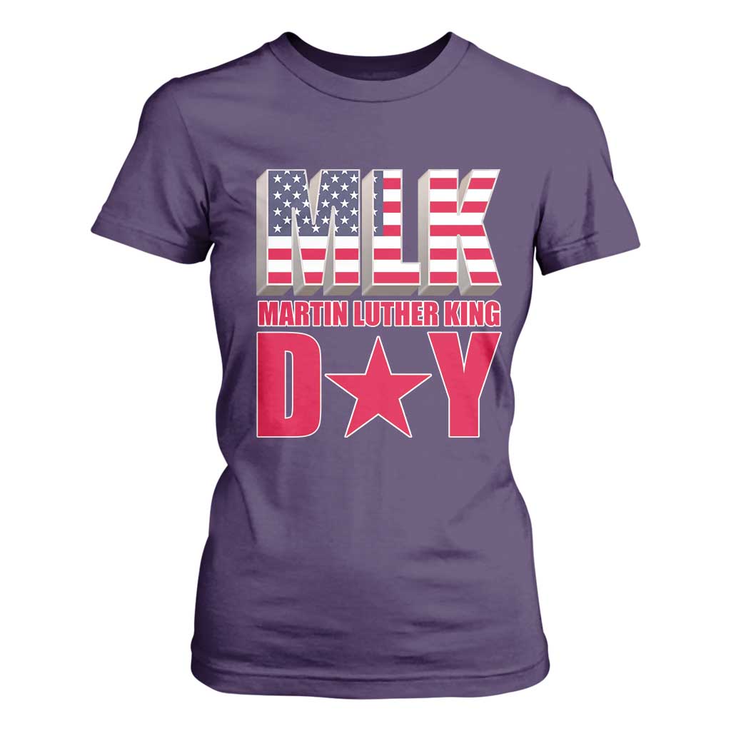 MLK Day T Shirt For Women Martin Luther King Jr American Civil Rights Leader