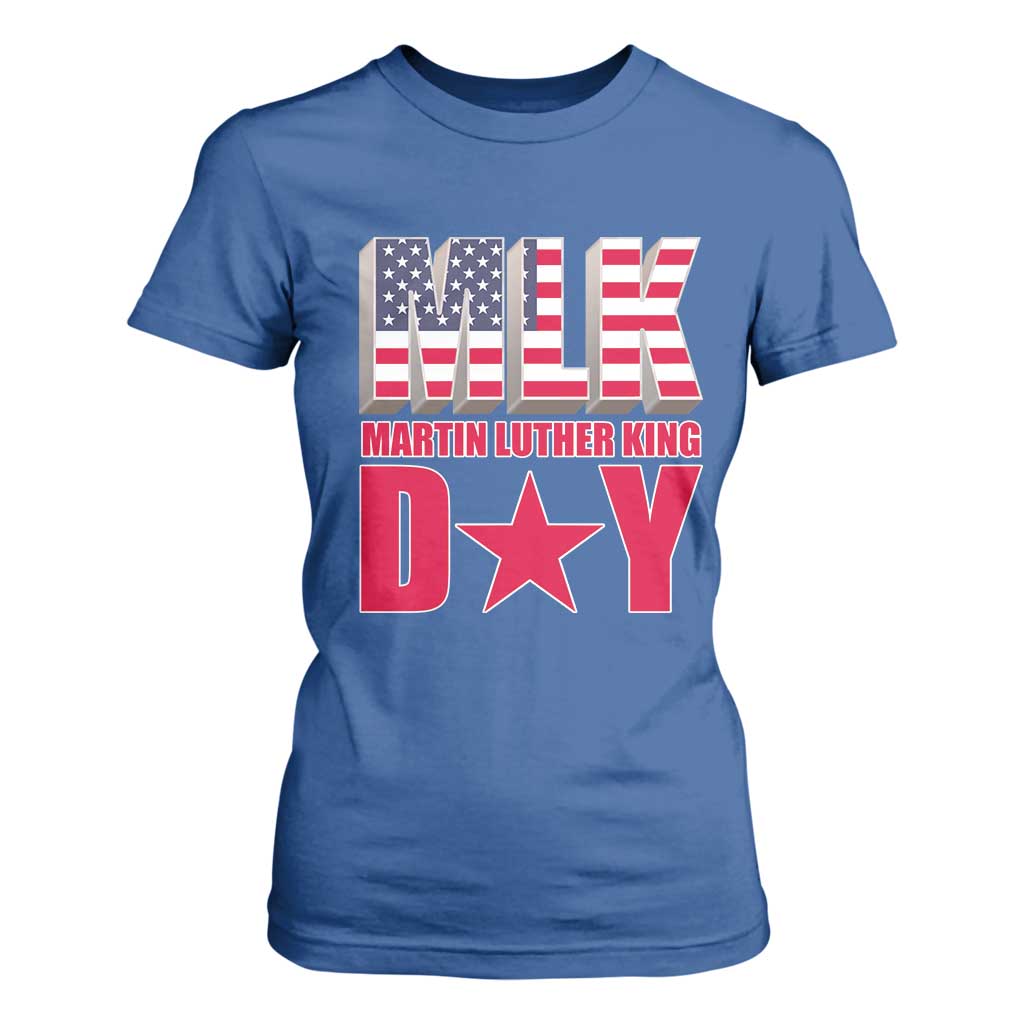 MLK Day T Shirt For Women Martin Luther King Jr American Civil Rights Leader