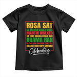 Celebrate Black History Month Baby Shirt Rosa Sat Martin Walked Obama Ran So Our Children Could Fly Inspiration