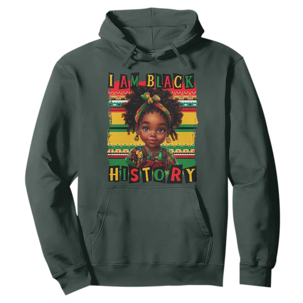 I Am Black History Hoodie Black Melanin Kids Girls
