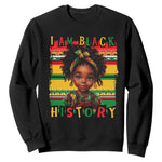 I Am Black History Sweatshirt Black Melanin Kids Girls