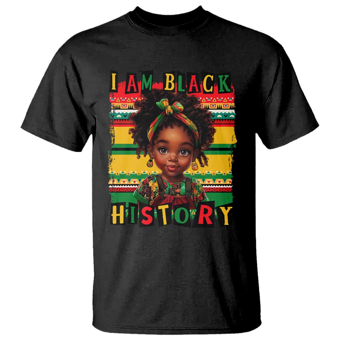 I Am Black History T Shirt Black Melanin Kids Girls