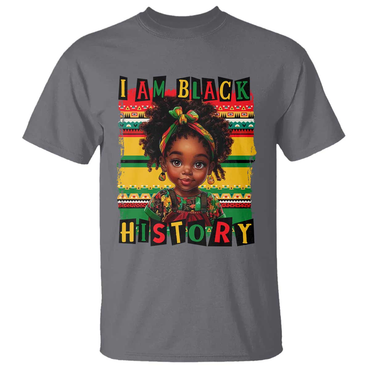 I Am Black History T Shirt Black Melanin Kids Girls