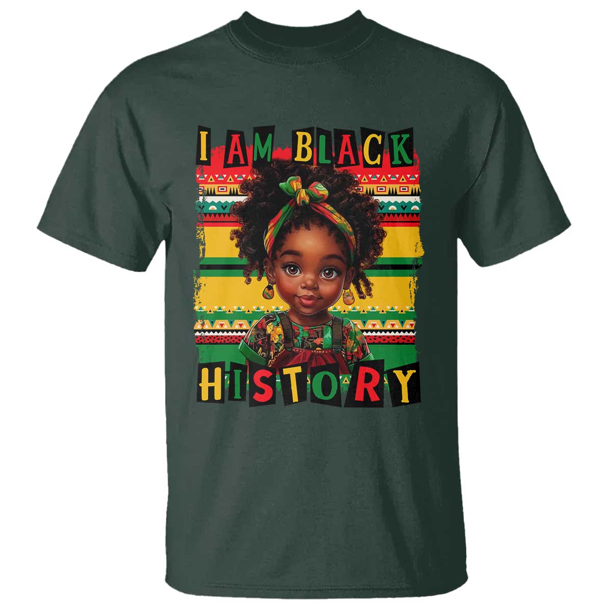 I Am Black History T Shirt Black Melanin Kids Girls