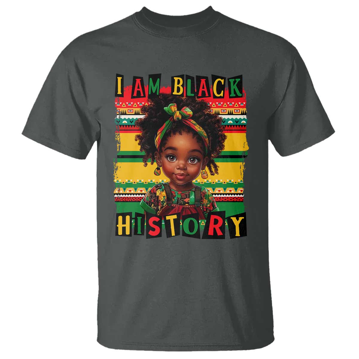 I Am Black History T Shirt Black Melanin Kids Girls