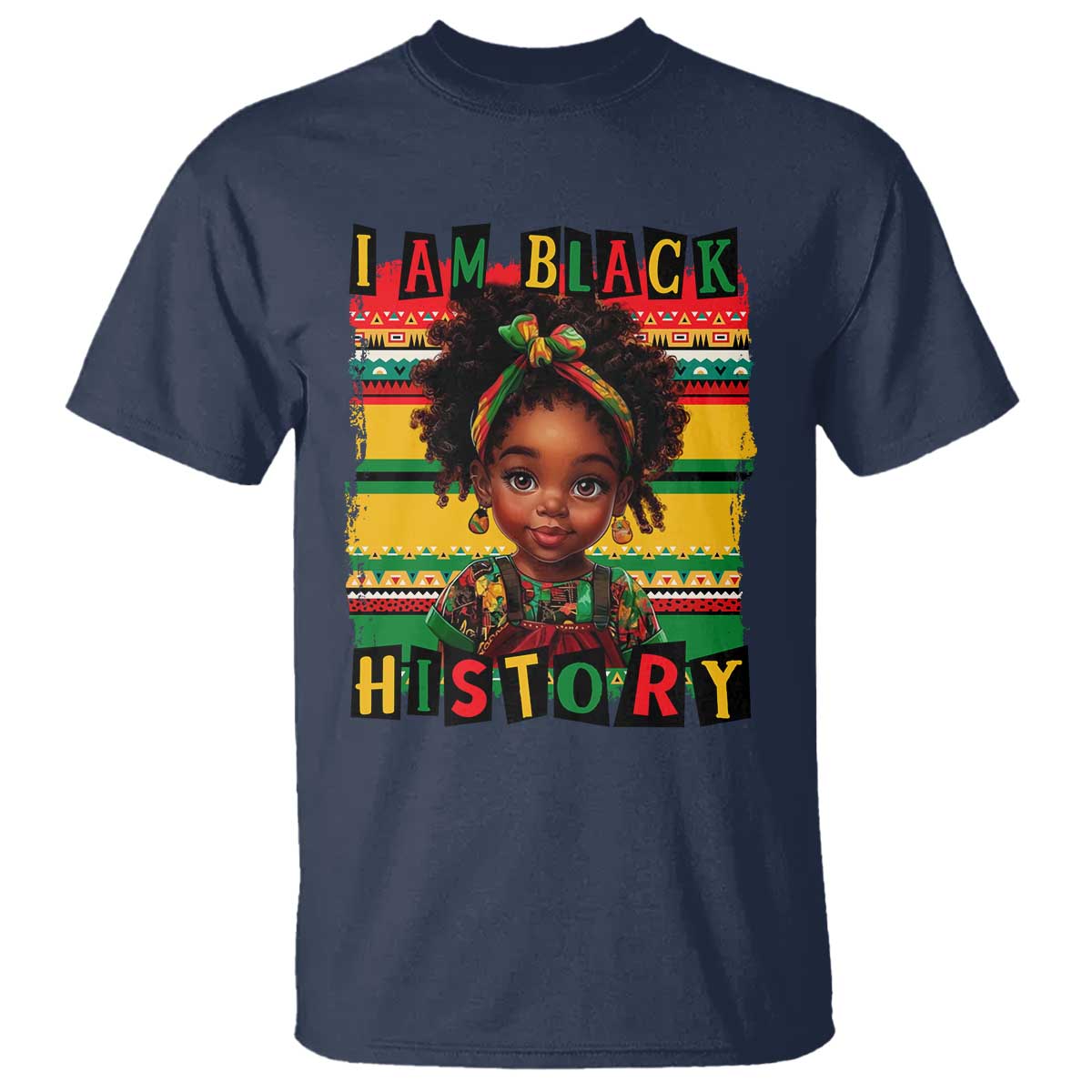 I Am Black History T Shirt Black Melanin Kids Girls