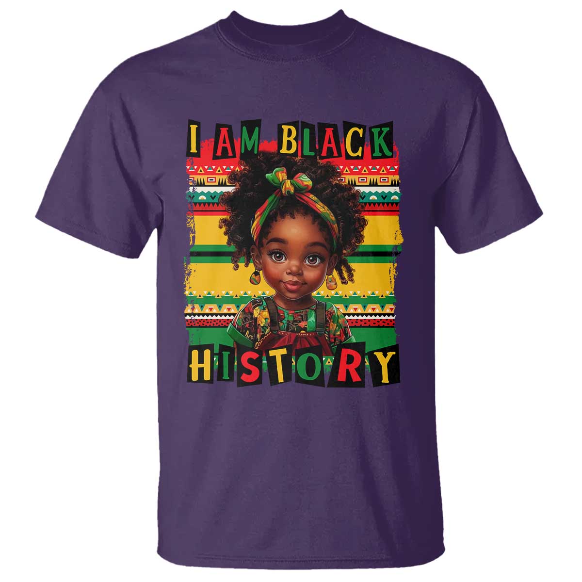 I Am Black History T Shirt Black Melanin Kids Girls