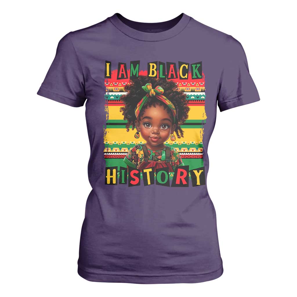I Am Black History T Shirt For Women Black Melanin Kids Girls
