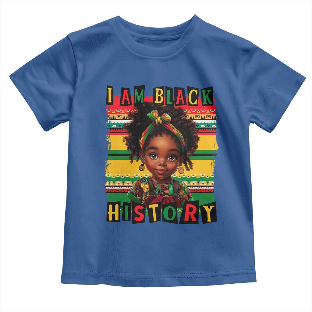 I Am Black History Toddler T Shirt Black Melanin Kids Girls