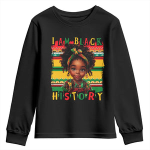 I Am Black History Youth Sweatshirt Black Melanin Kids Girls