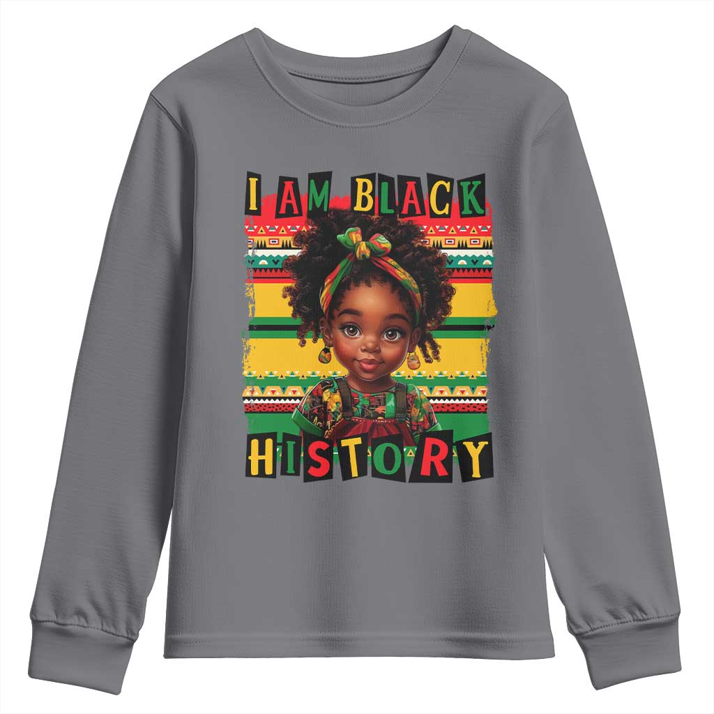 I Am Black History Youth Sweatshirt Black Melanin Kids Girls