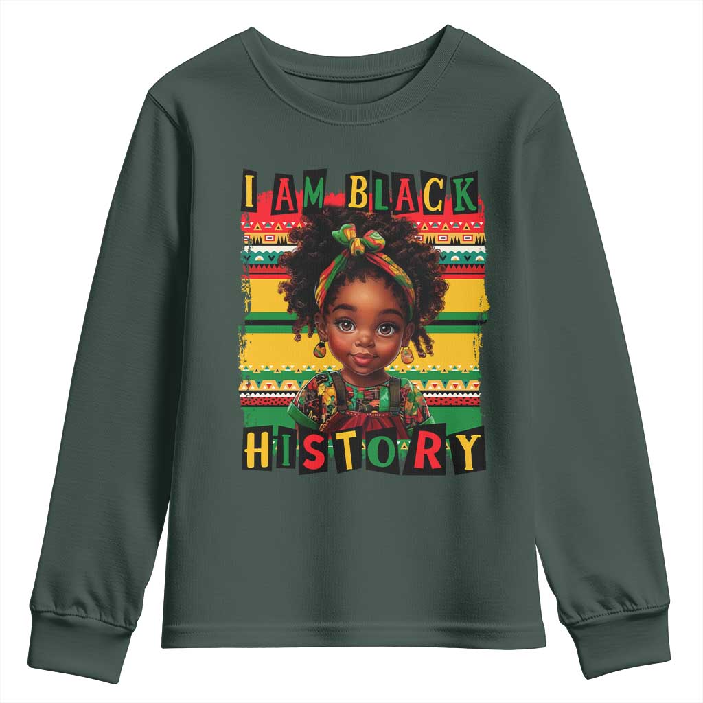 I Am Black History Youth Sweatshirt Black Melanin Kids Girls