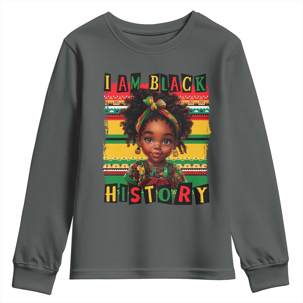 I Am Black History Youth Sweatshirt Black Melanin Kids Girls