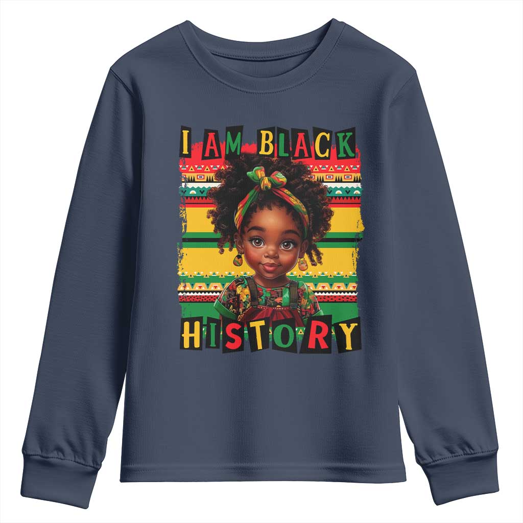 I Am Black History Youth Sweatshirt Black Melanin Kids Girls