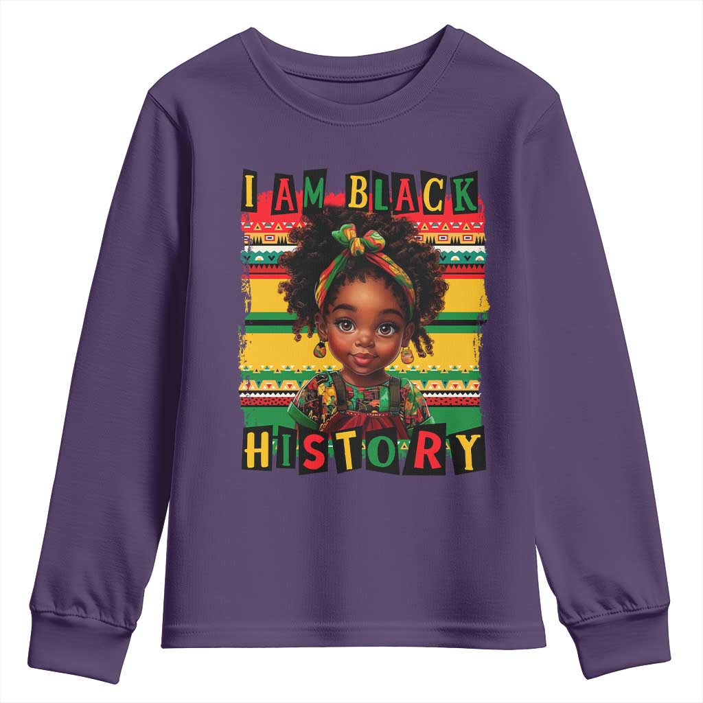 I Am Black History Youth Sweatshirt Black Melanin Kids Girls