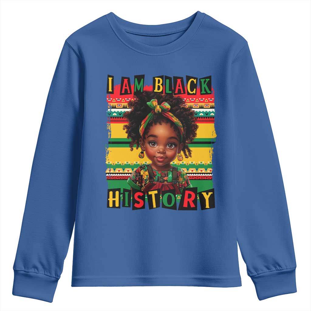 I Am Black History Youth Sweatshirt Black Melanin Kids Girls