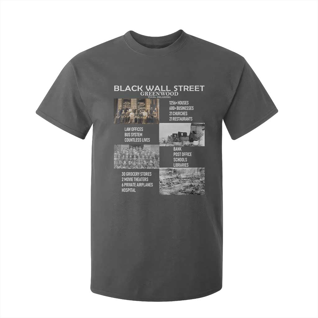 Black Wall Street T Shirt For Kid Greenwood African American Remembrance